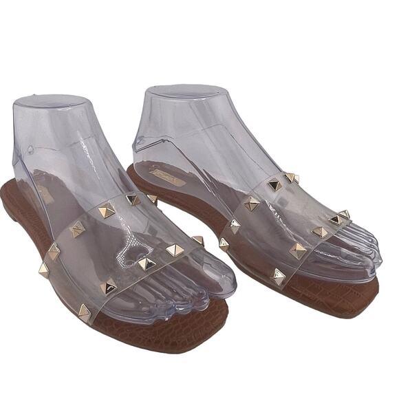 NWOB Qupid Hazy Studded Slide Flat Sandals Size 6.5 - Picture 6 of 8